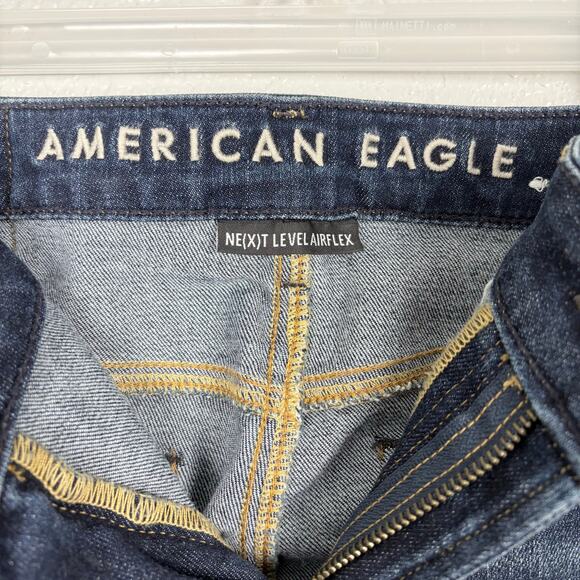 American Eagle Outfitters Size 30 x 30 Men’s Next Level Slim Fit Blue Jeans - Picture 5 of 9
